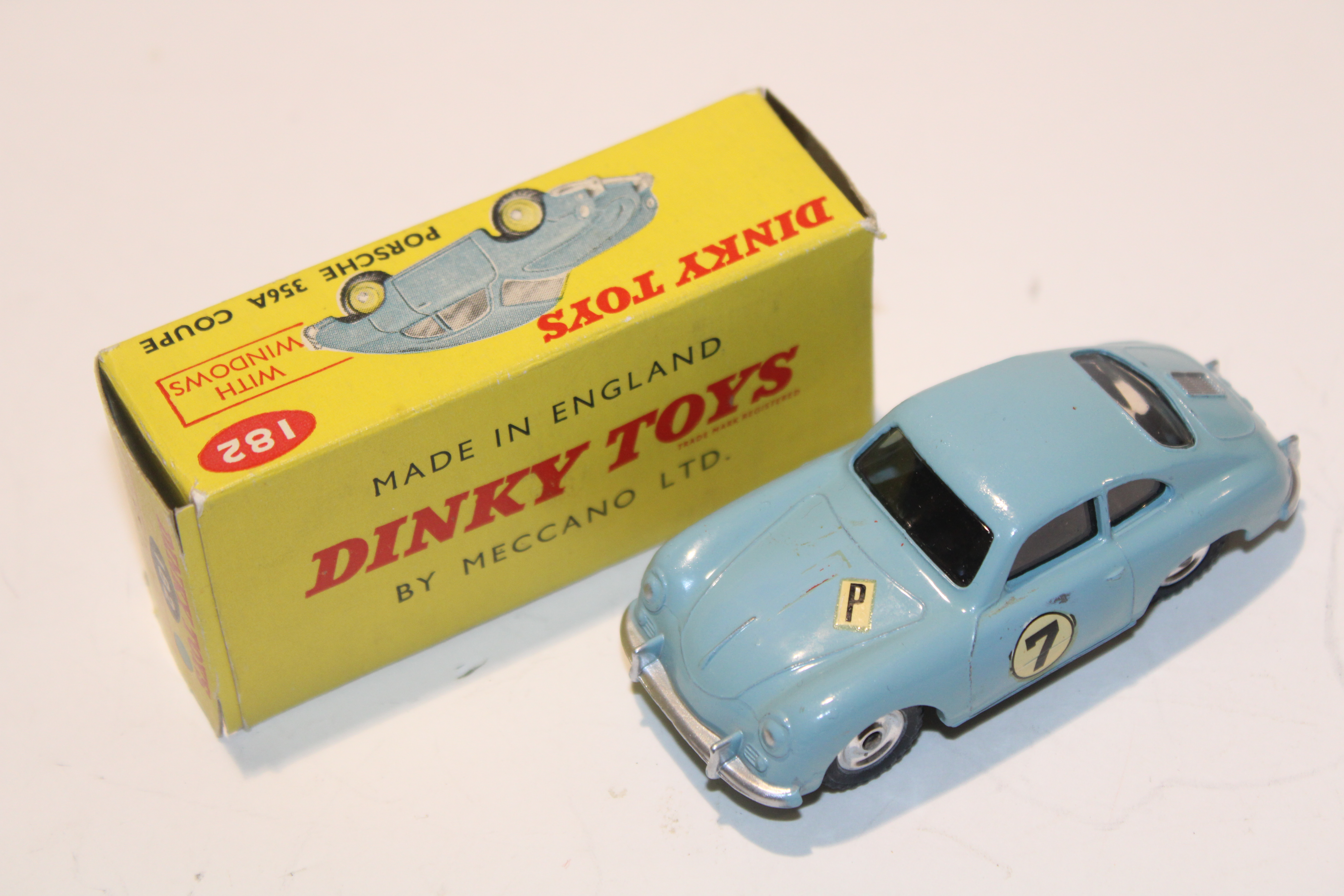 PORSCHE 356 A COUPE BLEU CIEL 1955 DINKY TOYS 1/43°