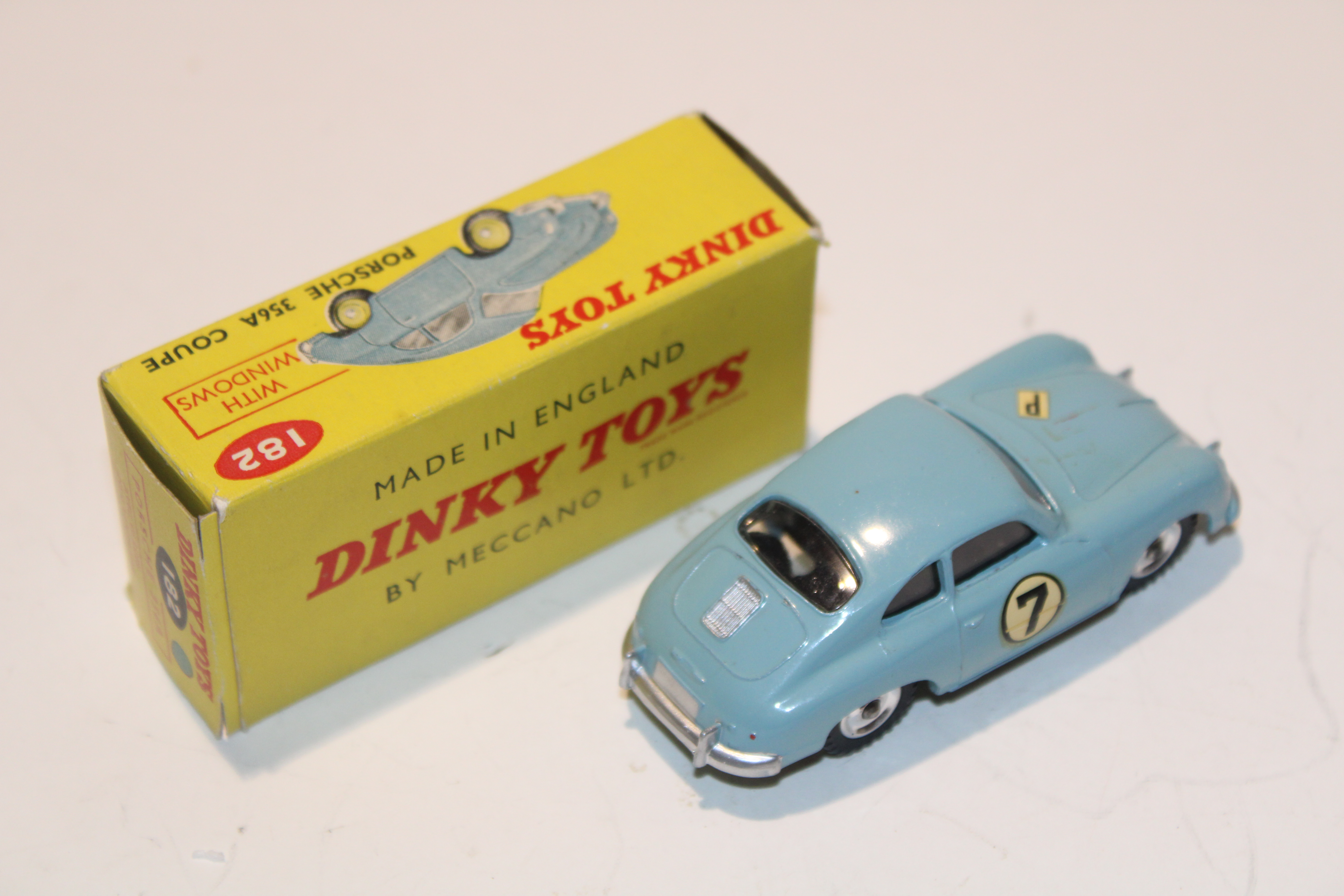 PORSCHE 356 A COUPE BLEU CIEL 1955 DINKY TOYS 1/43°