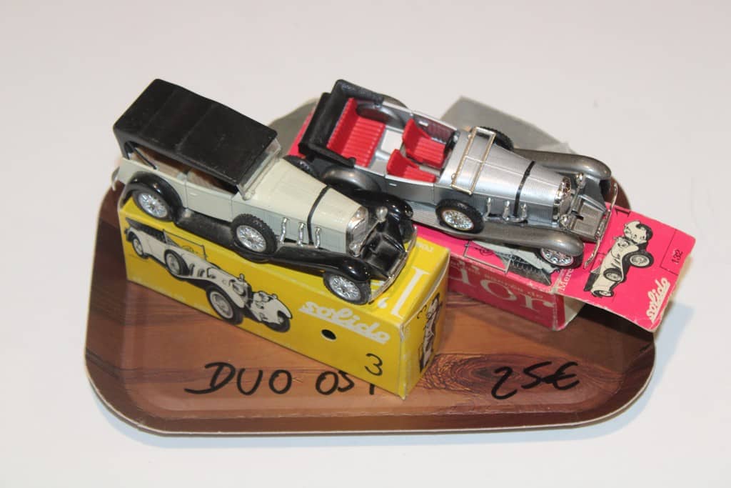 COFFRET DUO Solido Metal 1/43 - Mercedes 540 K + Porsche 928