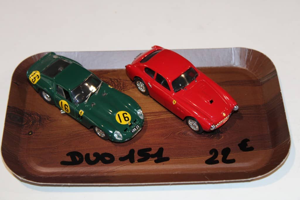 Lot 4 Ferrari 1/43 • Miniatures Bang / Box / Best • Collection Voitures Neuves