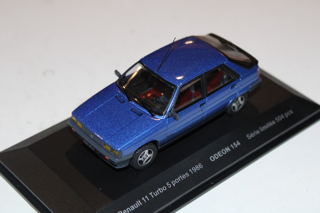 RENAULT 11 TURBO 5 PORTES 1986 BLEU ODEON 1/43°