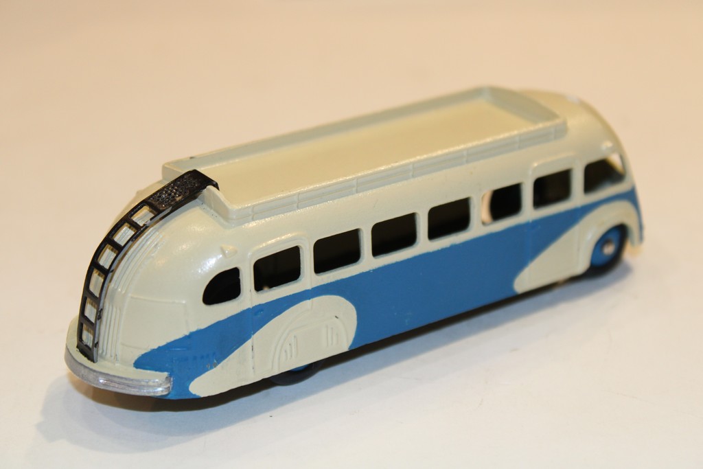AUTOCAR ISOBLOC BICOLORE BLEU BEIGE 1960 DINKY TOYS 1/55°