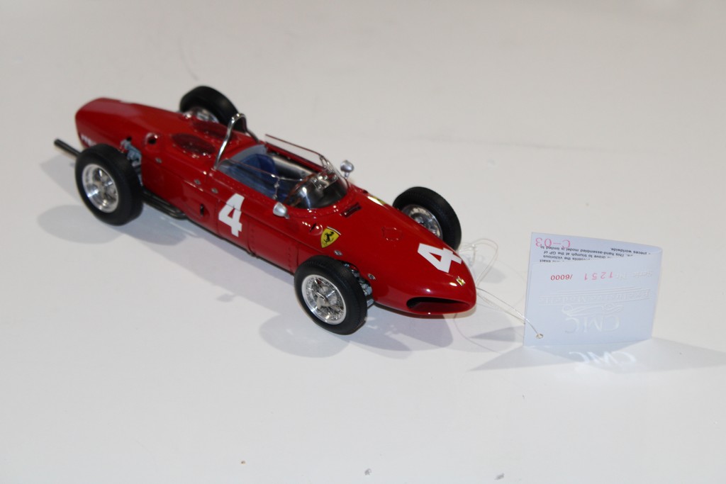 FERRARI DINO 156 F1 SHARKNOSE GP BELGIQUE 1961 PHIL HILL CMC 1/18°