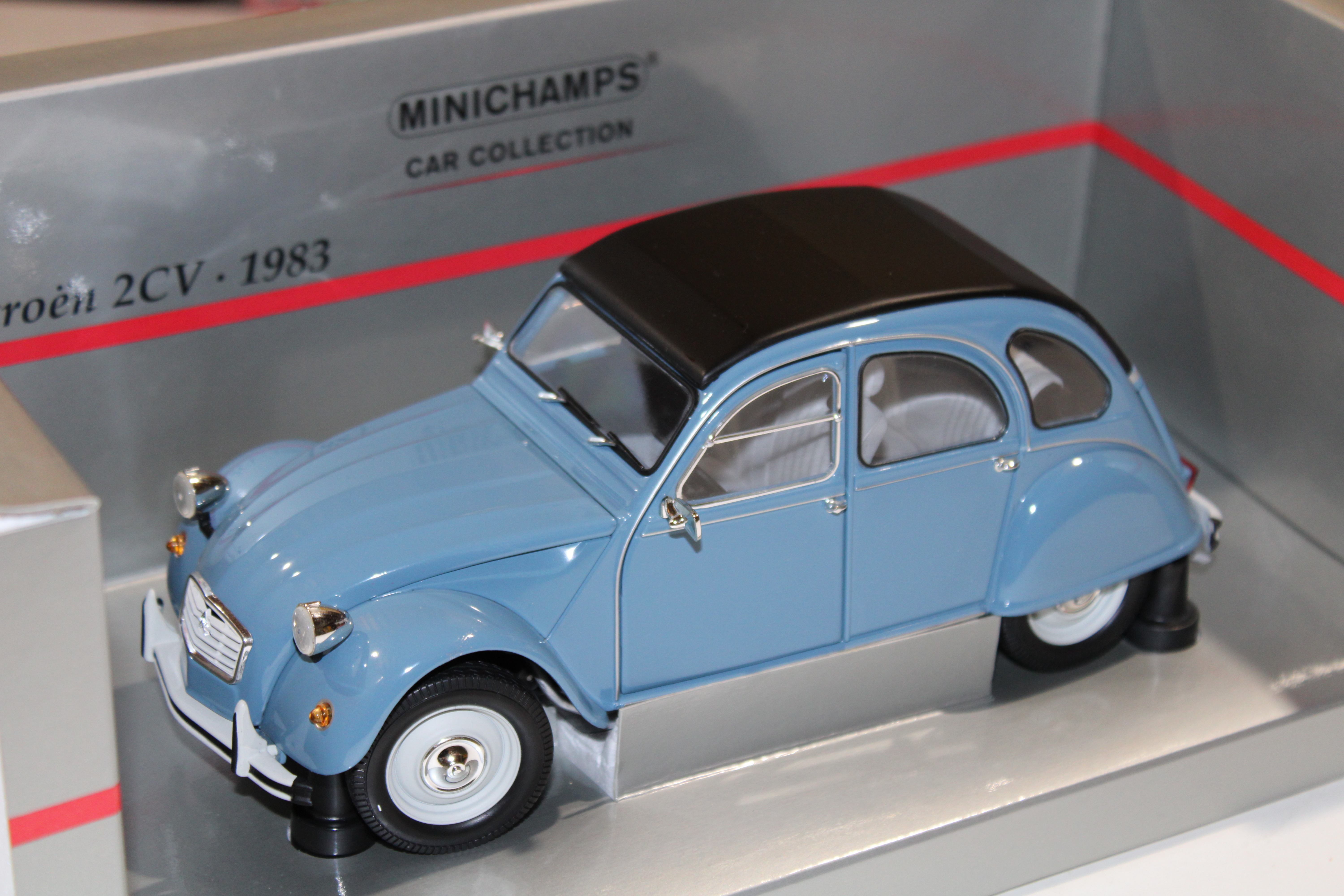 CITROEN 2CV BLEU 1983 MINICHAMPS 1/18°
