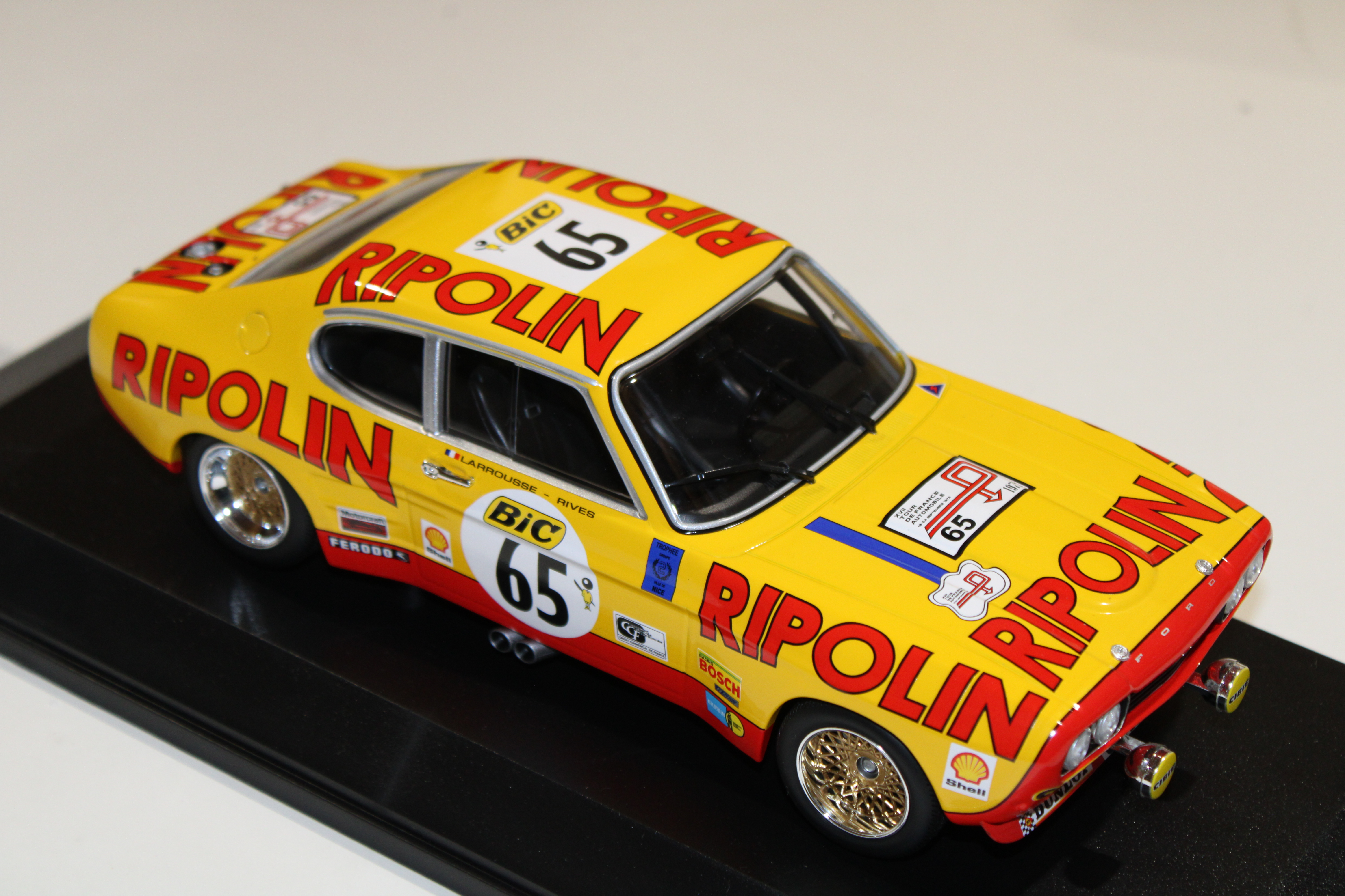 FORD CAPRI RS 2600 N°65 TOUR DE FRANCE 1972 MINICHAMPS 1/18°