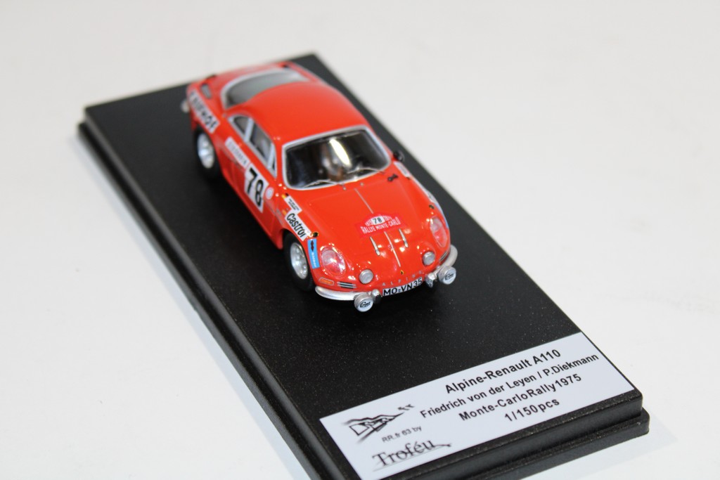 ALPINE A110 MONTE CARLO RALLY 1975 - TROFEU 1/43