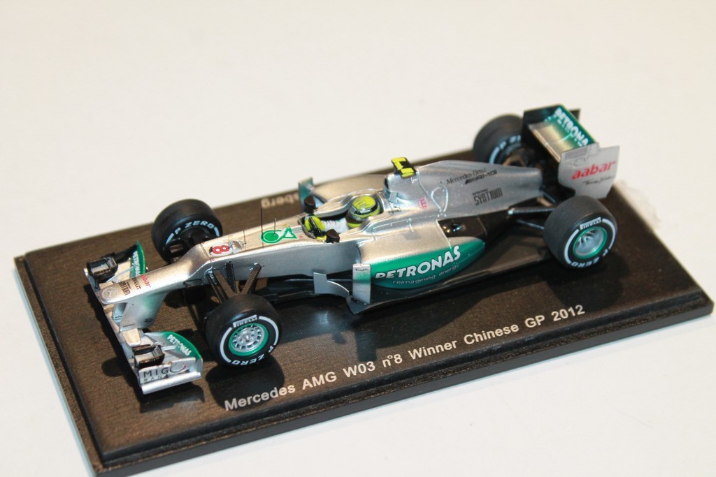 MERCEDES AMG W03 ROSBERG WIN GP DE CHINE 2012 SPARK 1/43°