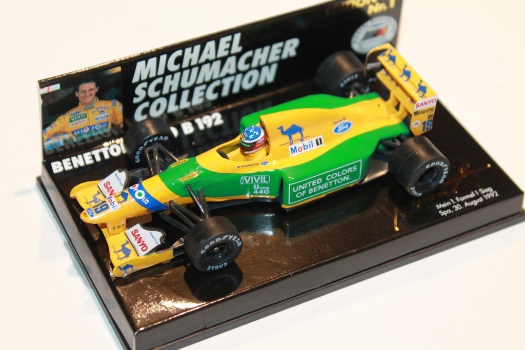 BENETTON FORD B192 SCHUMACHER 1992 MINICHAMPS 1/43°