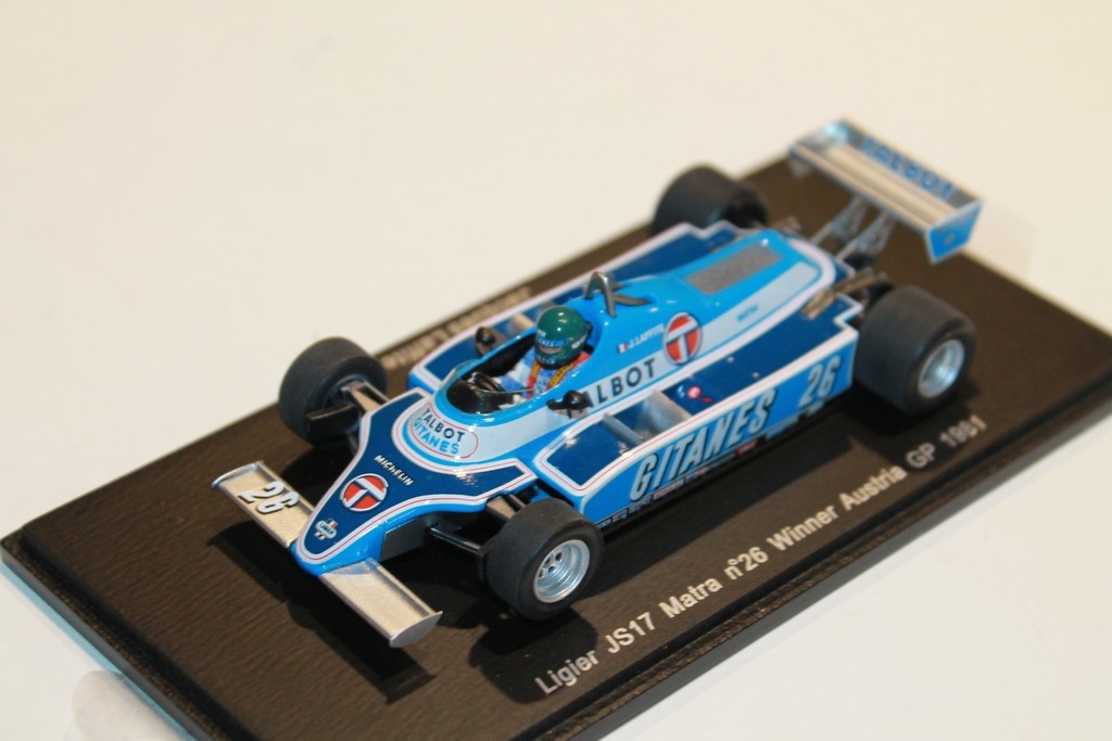 LIGIER JS17 MATRA N°26 LAFFITE WIN GP D'AUTRICHE 1981 SPARK 1/43°
