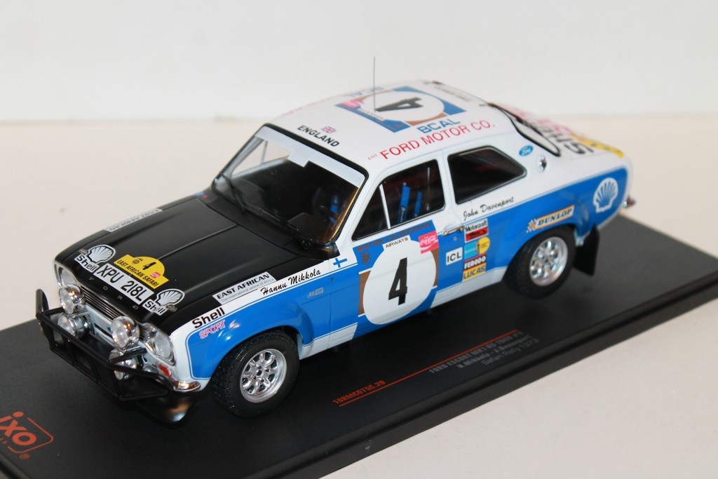 FORD ESCORT MKI RS 1600 N°4 RALLYE SAFARI 1973 IXO 1/18°