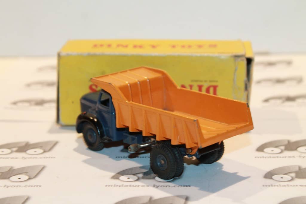 Dinky Toys 34A Berliet Benne Carrières, échelle 1:43, Bleu, Bon état Avec Boîte