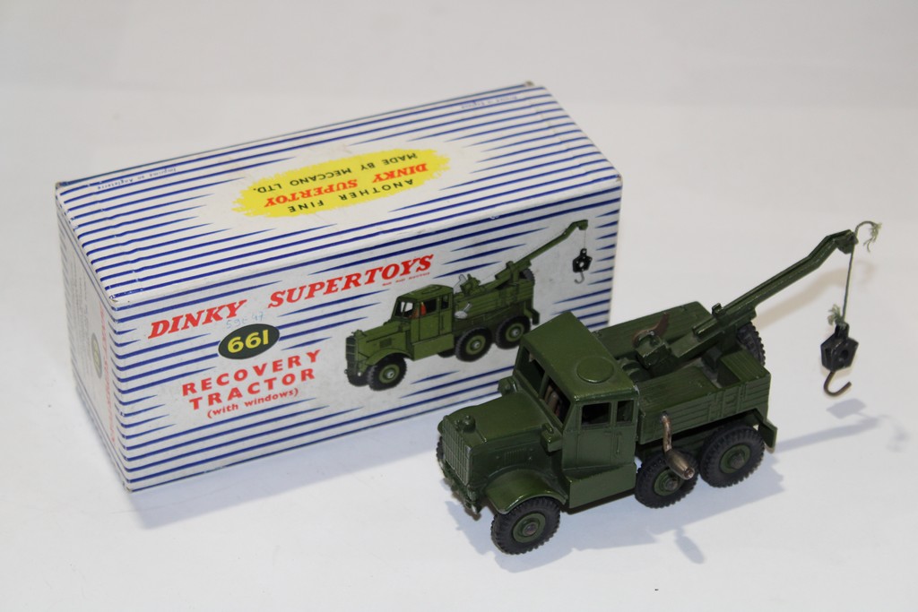 DEPANNEUSE VERTE RECOVERY TRACTOR DINKY SUPERTOYS 1/55°