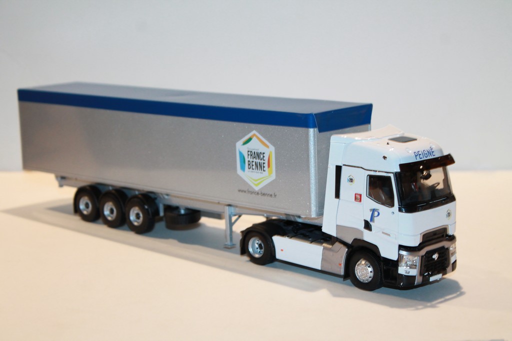 RENAULT T BENNE CEREALIERE TRANSPORTS PEIGNE ELIGOR 1/43°