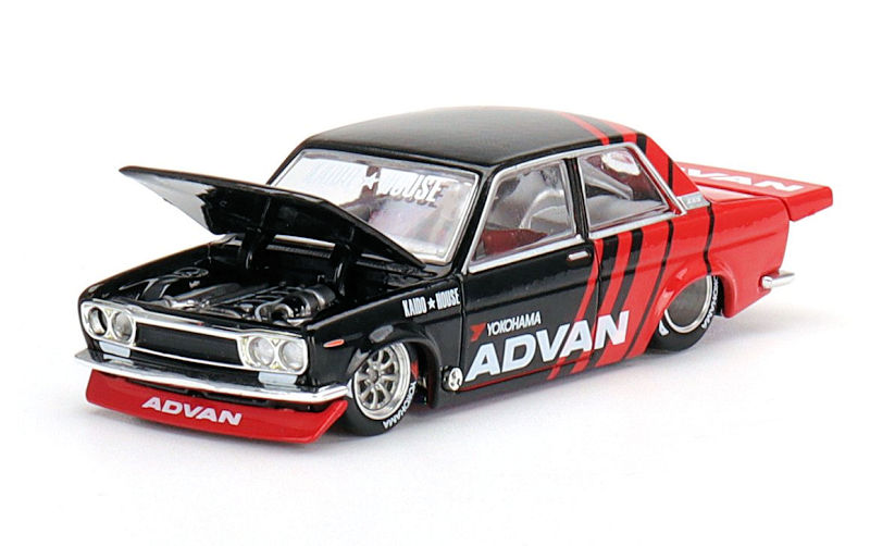 DATSUN 510 PRO STREET ADVAN MINI GT 1/64°