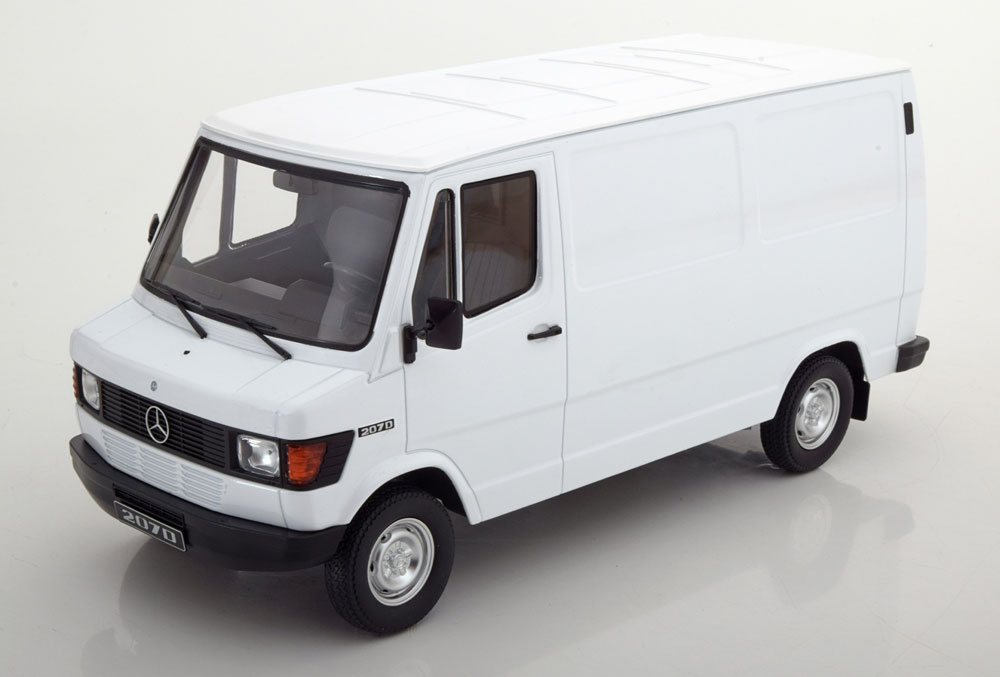 MERCEDES-BENZ 208D DELIVERY VAN WHITE - KK SCALE 1/18