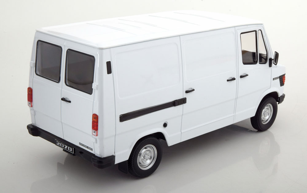 MERCEDES-BENZ 208D DELIVERY VAN WHITE - KK SCALE 1/18