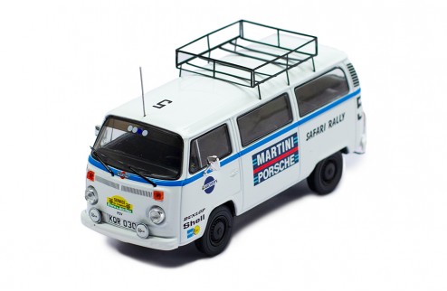 VOLKSWAGEN T2 PORSCHE SERVICE TEAM ASSISTANCE SAFARI RALLY 1978 IXO 1/43°