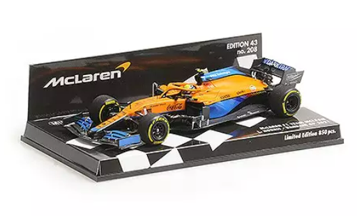 MCLAREN MCL35M NORRIS BAHRAIN GP 2021 MINICHAMPS 1/43°