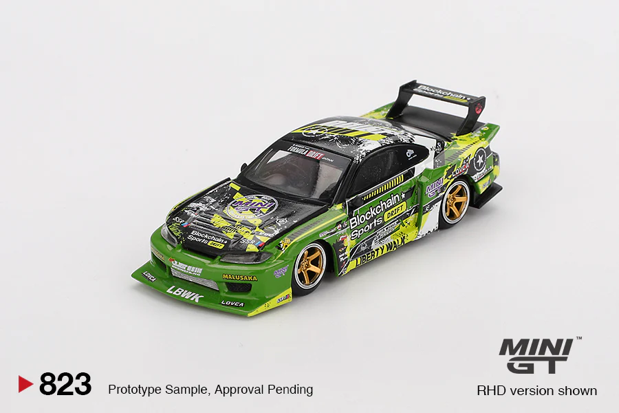 Nissan S15 Silvia #555 V2 LB-Super Silhouette 2024 Formula Drift Japan Mini GT 1/64°