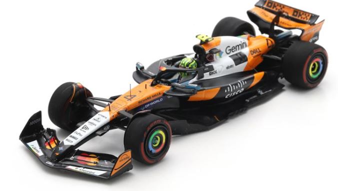 McLaren Mercedes MCL39 4 Lando Norris F1 2nd USA Austin 2025 Spark 1/43