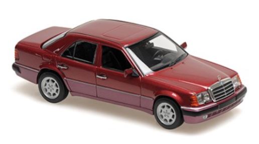 Mercedes Benz 500E V8 1991 Red Metallic Maxichamps 1/43