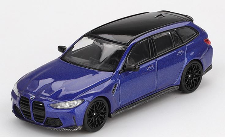 BMW M3 Touring Competition 2023 Portimao Blue Metallic MINIGT 1/64