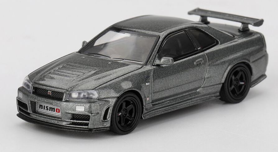 Nissan Skyline GT-R (R34) - Nismo Version 1999 Dark Metal Grey MINIGT 1/64
