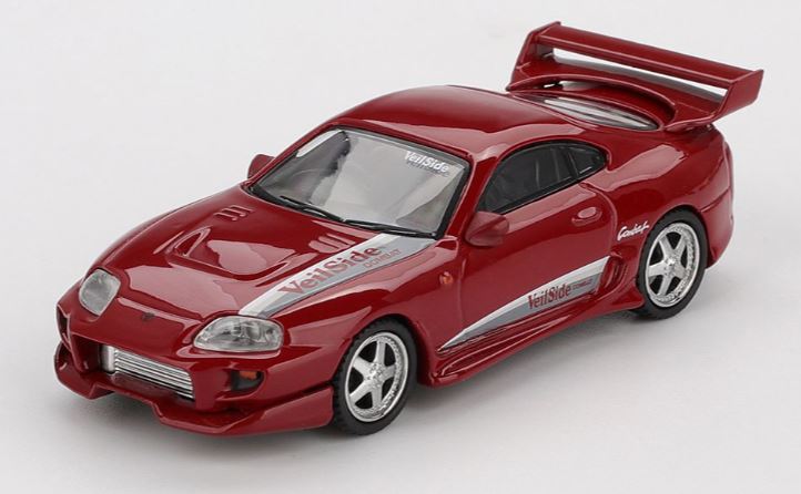 Toyota Supra MK4 (A80) VeilSide Combat V-I Red MINIGT 1/64