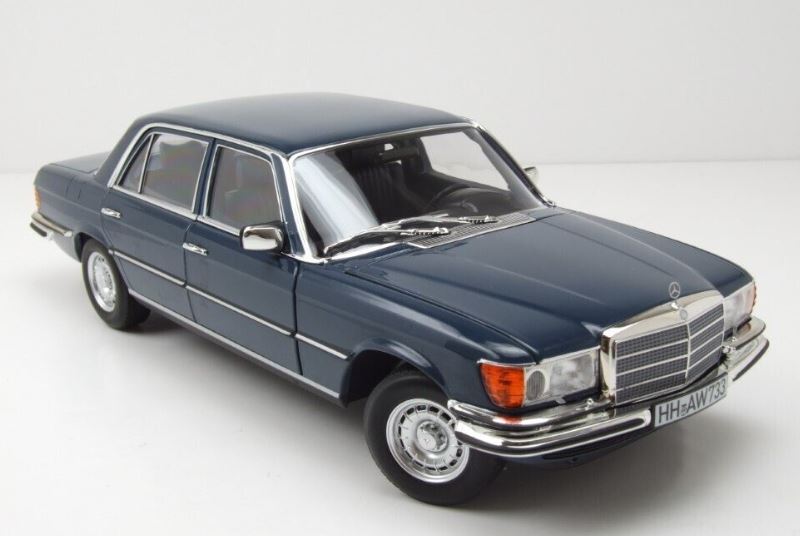 Mercedes-Benz 350 SEL 1979 Hansa Blue NOREV 1/18