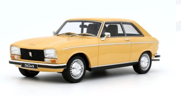 PEUGEOT - 304 S COUPE jaune Otto 1/18