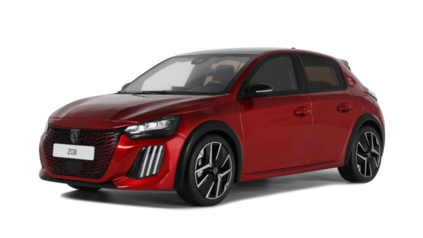 Peugeot 208 GT hybride rouge Otto 1/18