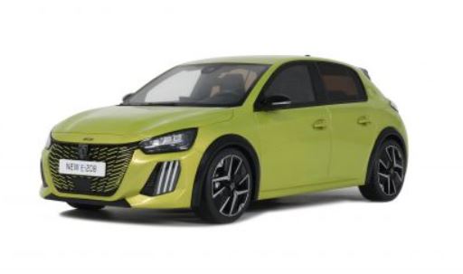 Peugeot e-208 GT Jaune Otto 1/18