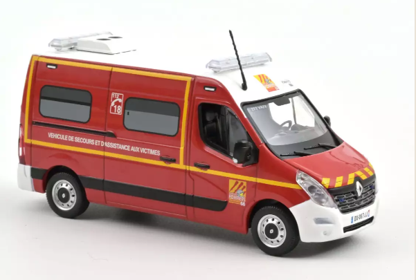 RENAULT MASTER 2014 "POMPIER VSAV" NOREV 1/43°