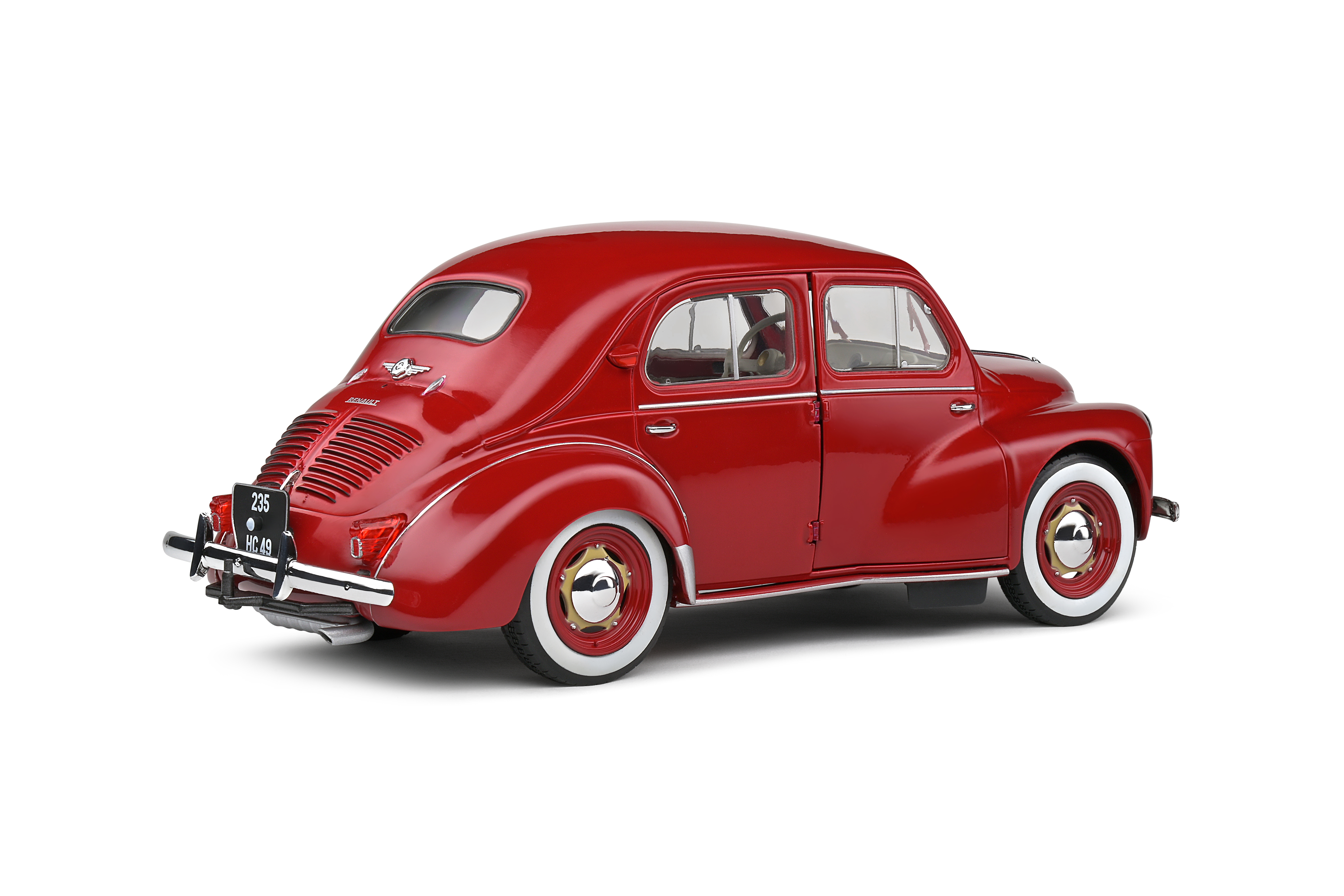 RENAULT 4CV RED 1956 - SOLIDO 1/18