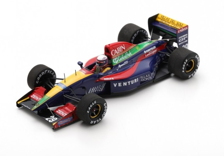 VENTURI LARROUSSE LAMBORGHINI LC92 6ème GP DE MONACO 1992 SPARK 1/43°