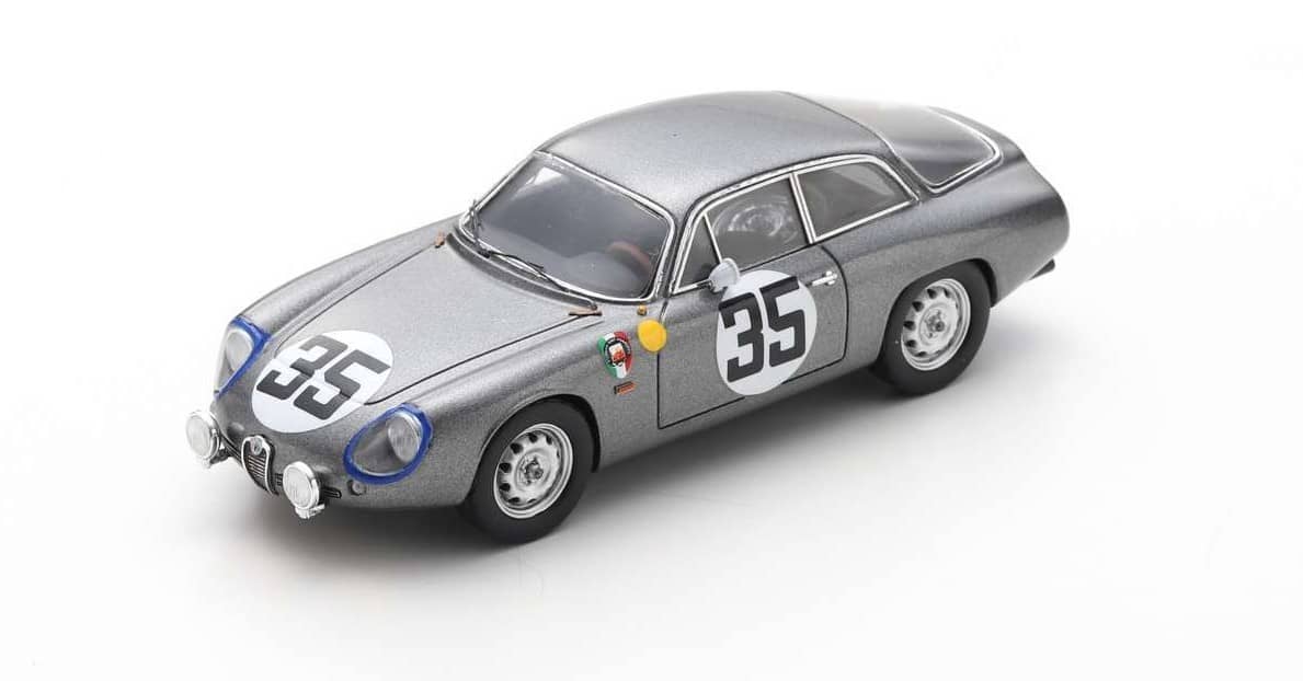 ALFA ROMEO GIULIETTA SPORT ZAGATO N°35 24H LE MANS 1963 SPARK 1/43°
