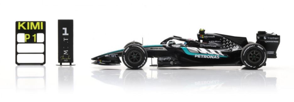 MERCEDES-AMG W17 N°12 Mercedes AMG Petronas F1 Team Vainqueur GP Chine 2026 Kimi Antonelli SPARK 1/43