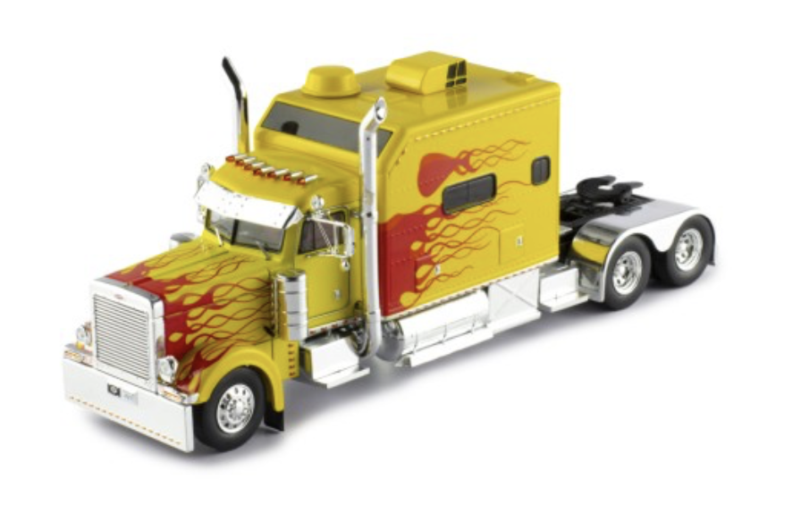 Peterbilt T 379 Custom 2002 Jaune/Rouge Ixo 1/43º