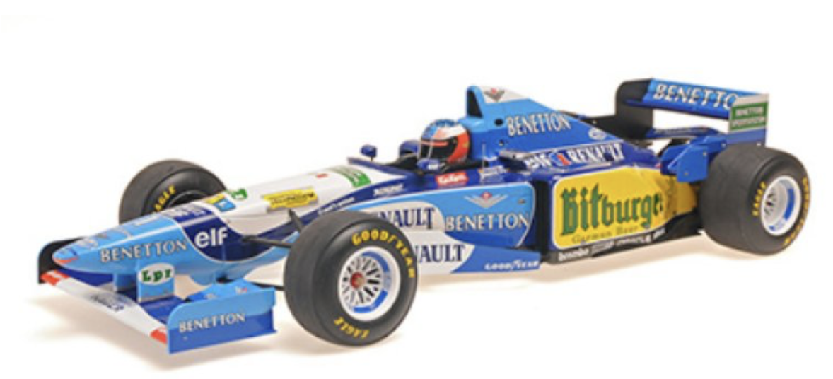 BENETTON RENAULT B195 M.SCHUMACHER WINNER MONACO GP 1995 MINICHAMPS 1/43