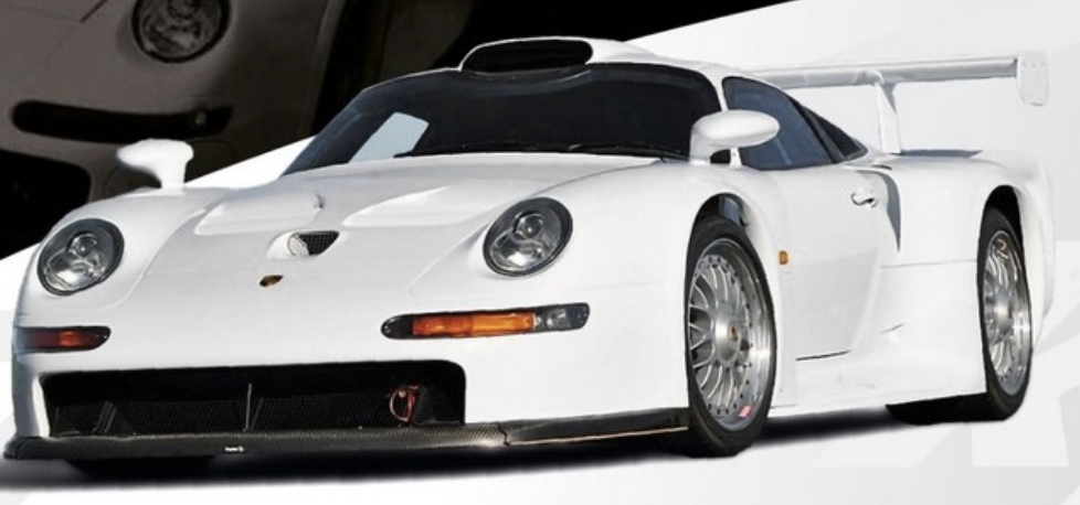 PORSCHE 911 GT1 WHITE SPARKY 1/64