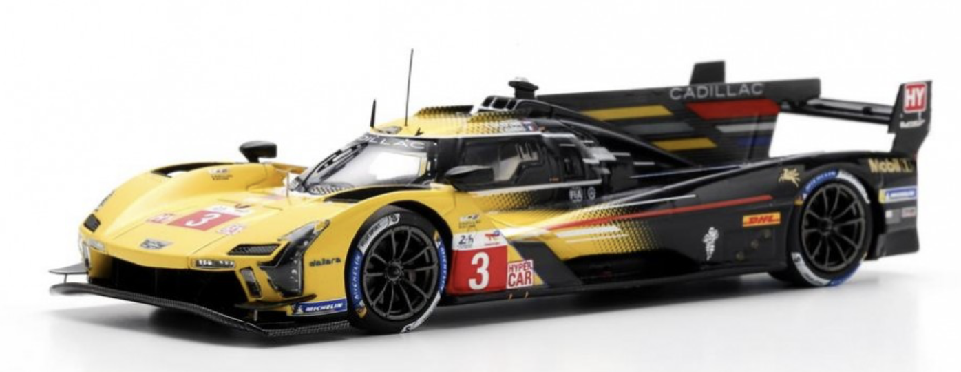 CADILLAC V SERIES R. CADILLAC RACING LE MANS 2024 JAUNE - NOIR #3 SPARK 1/43