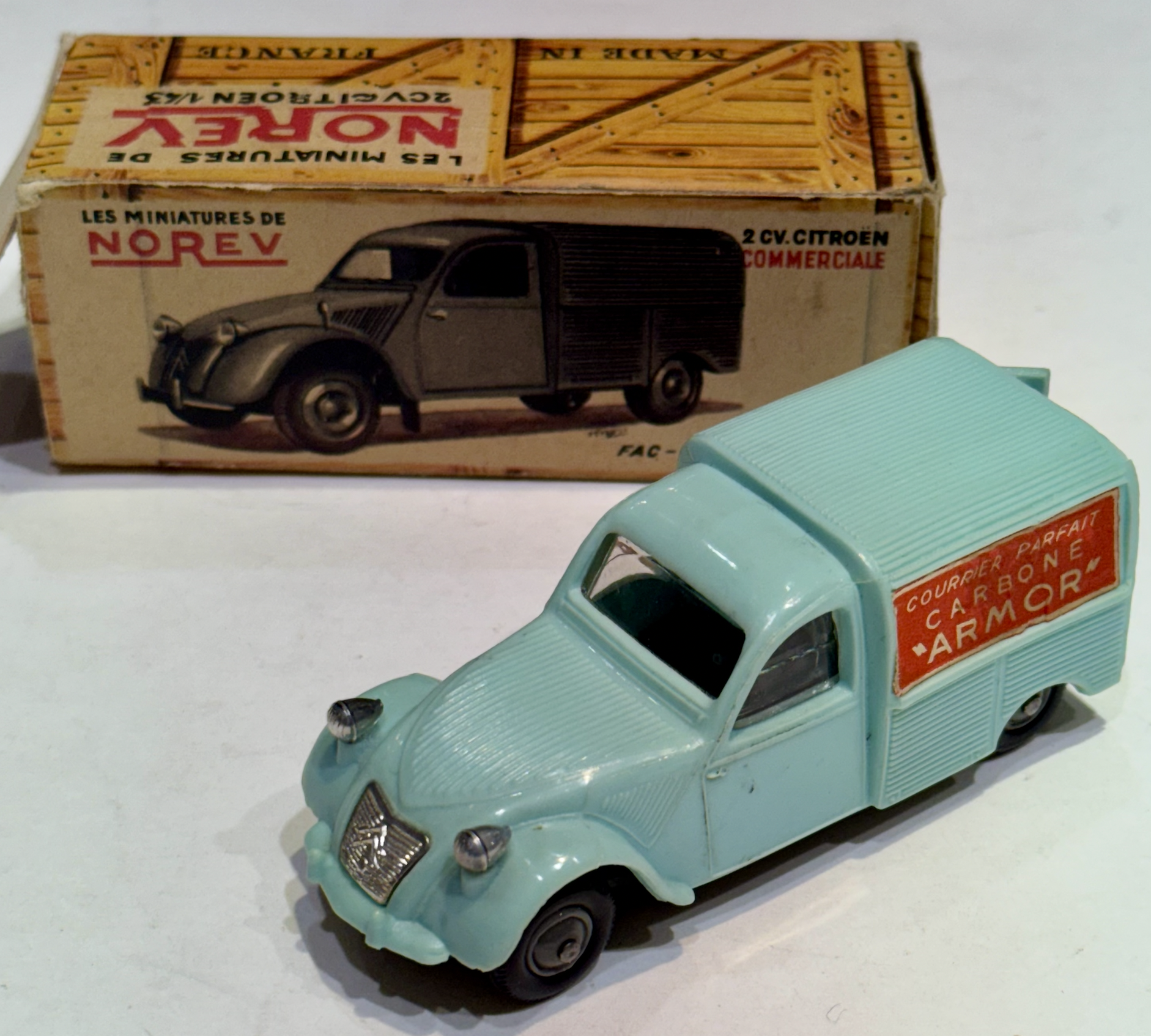 CITROEN CAMIONETTE BLUE CIEL 2CV NOREV 1/43