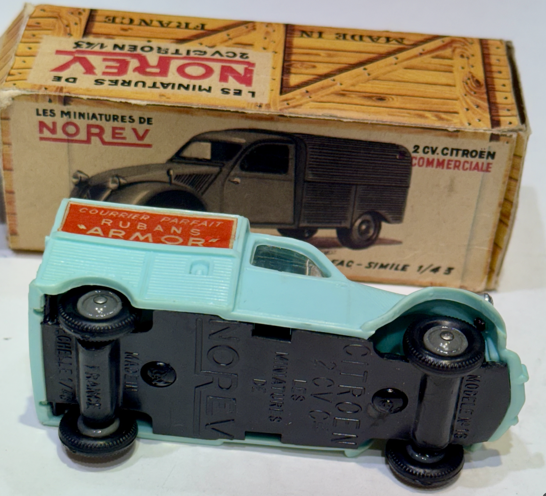 CITROEN CAMIONETTE BLUE CIEL 2CV NOREV 1/43