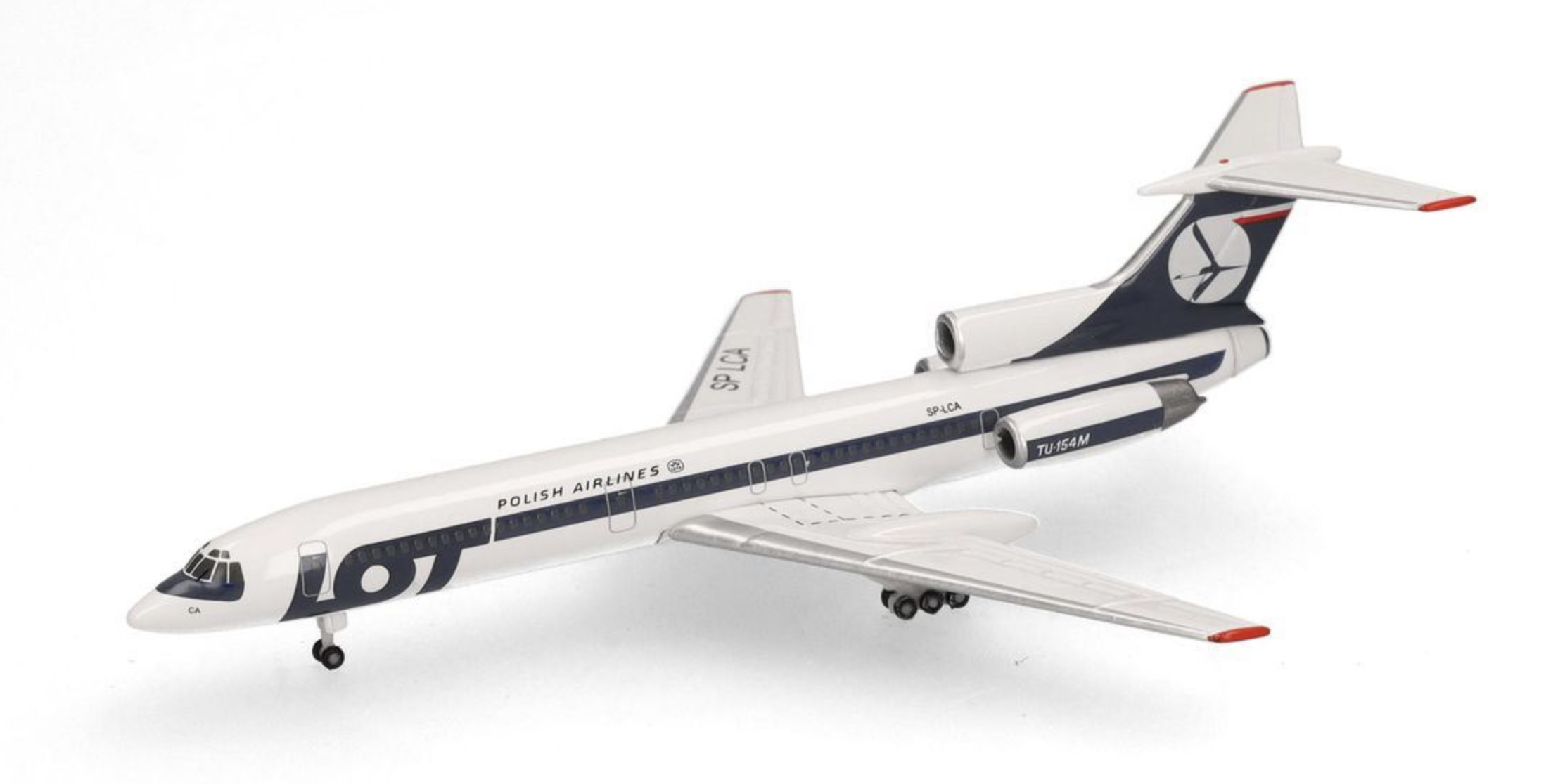 Wings LOT Polish Airlines Tupolev TU-154M HERPA 1/500