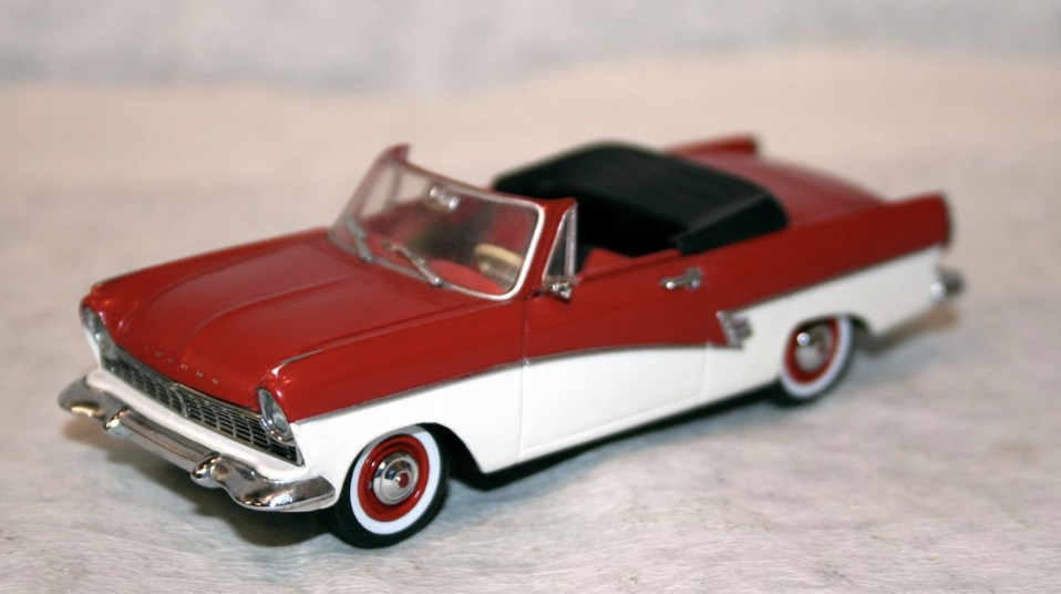 FORD TAUNUS 17M 1957 CABRIO RED DETAILCARS 1/43