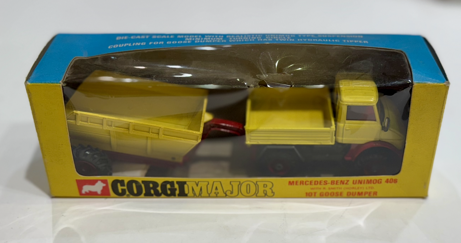 MERCEDES BENZ UNIMOG GOOS DUMPER CORGI 1/43°