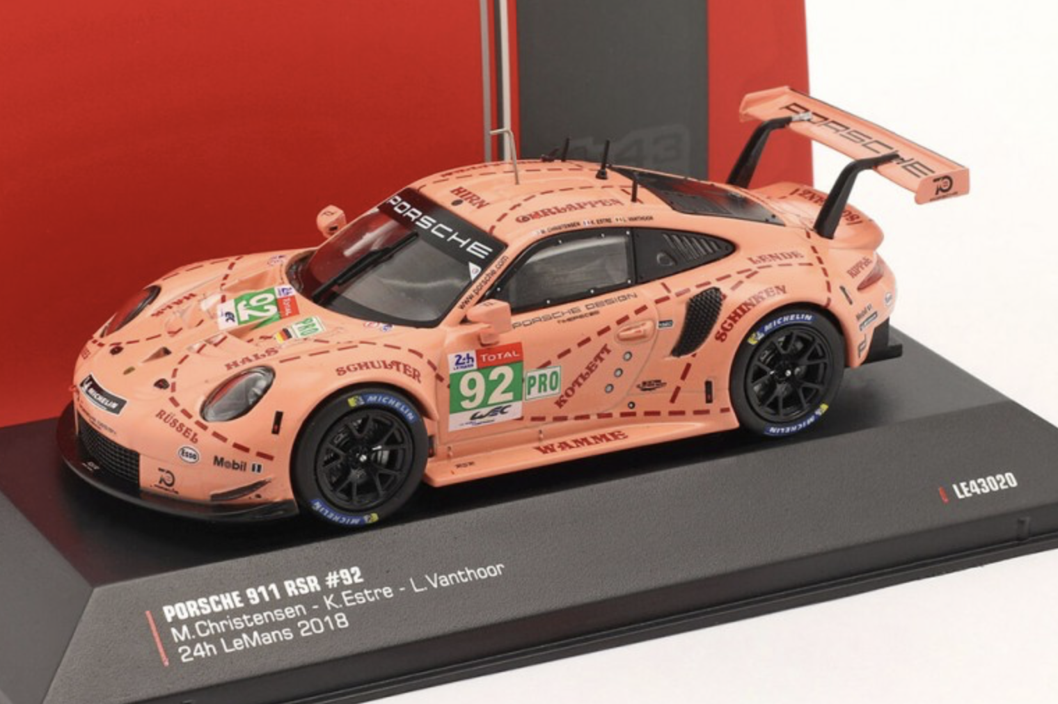 PORSCHE 911 RSR #92 24H LE MANS 2018 IXO 1/43°