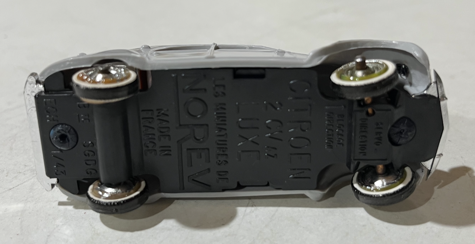 CITROEN 2CV LUXE GRISE NOREV 1/43°