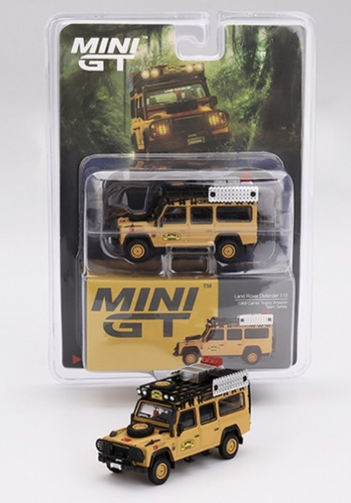 LAND ROVER Defender 110 Camel Trophy Amazon Team Turkey 1989 1/64 MINI GT