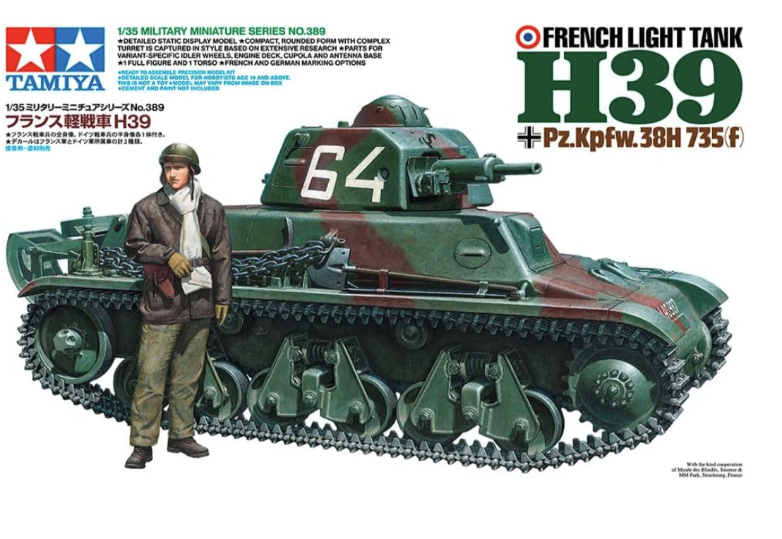 FRENCH LIGHT TANK H39 TAMIYA 1/35